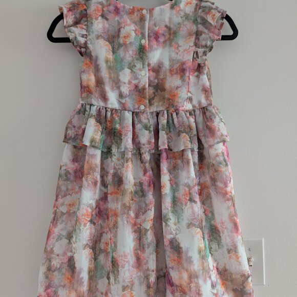 NORDSTROM Pippa & Julie watercolor ruffle dress - Picture 7 of 9